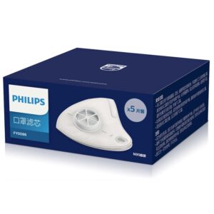 Philips Fresh Air Mask Filter for Kids N95 Replacement Filters Original for ACM033 Philips Masks FY0083/00 (5 Pieces - 1 BOX)